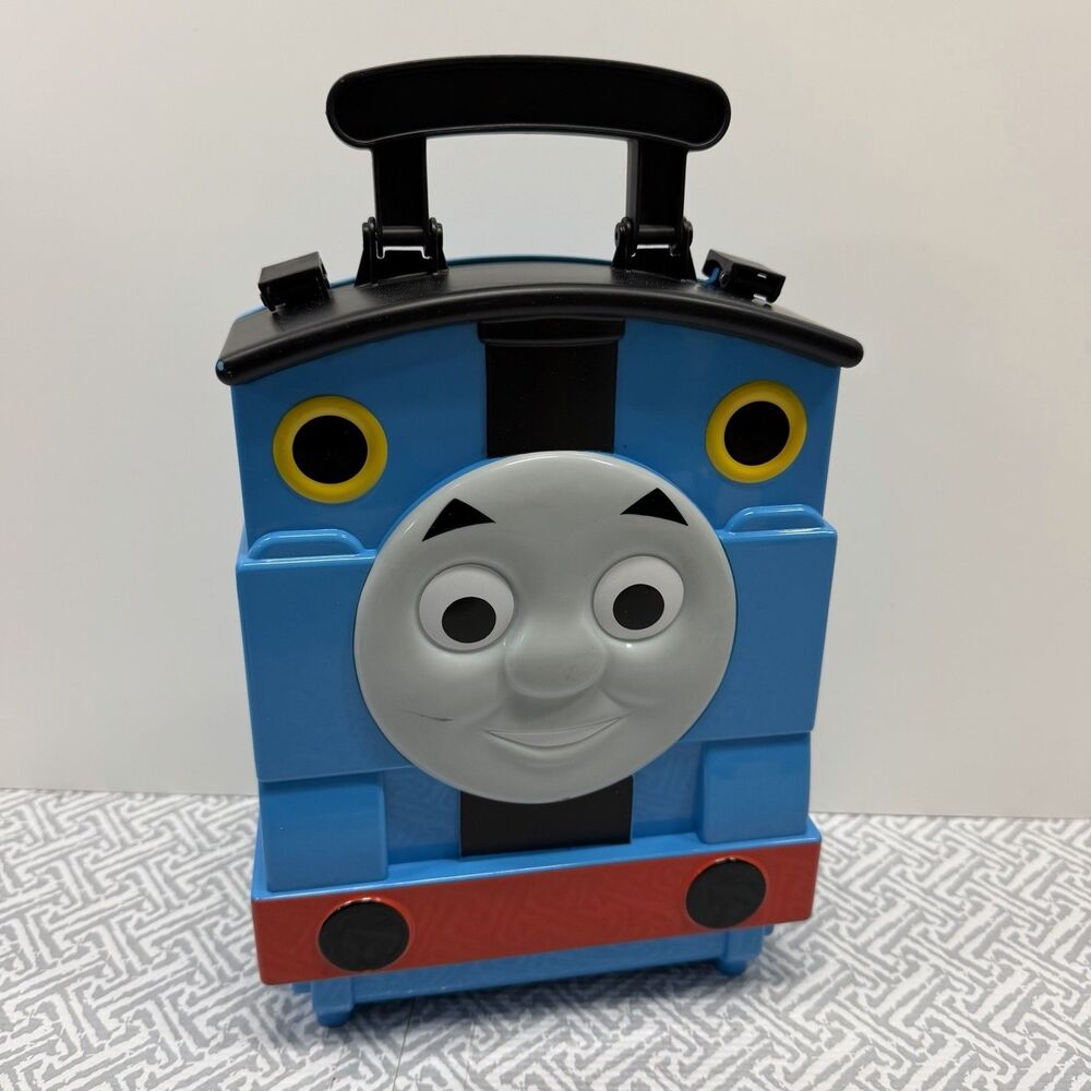 Thomas The Tank Engine Train Mattel Carrying Case Storage Toy Box Blue 2012